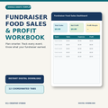 Fundraiser Food Sales & Profit Workbook | Google Sheets Template