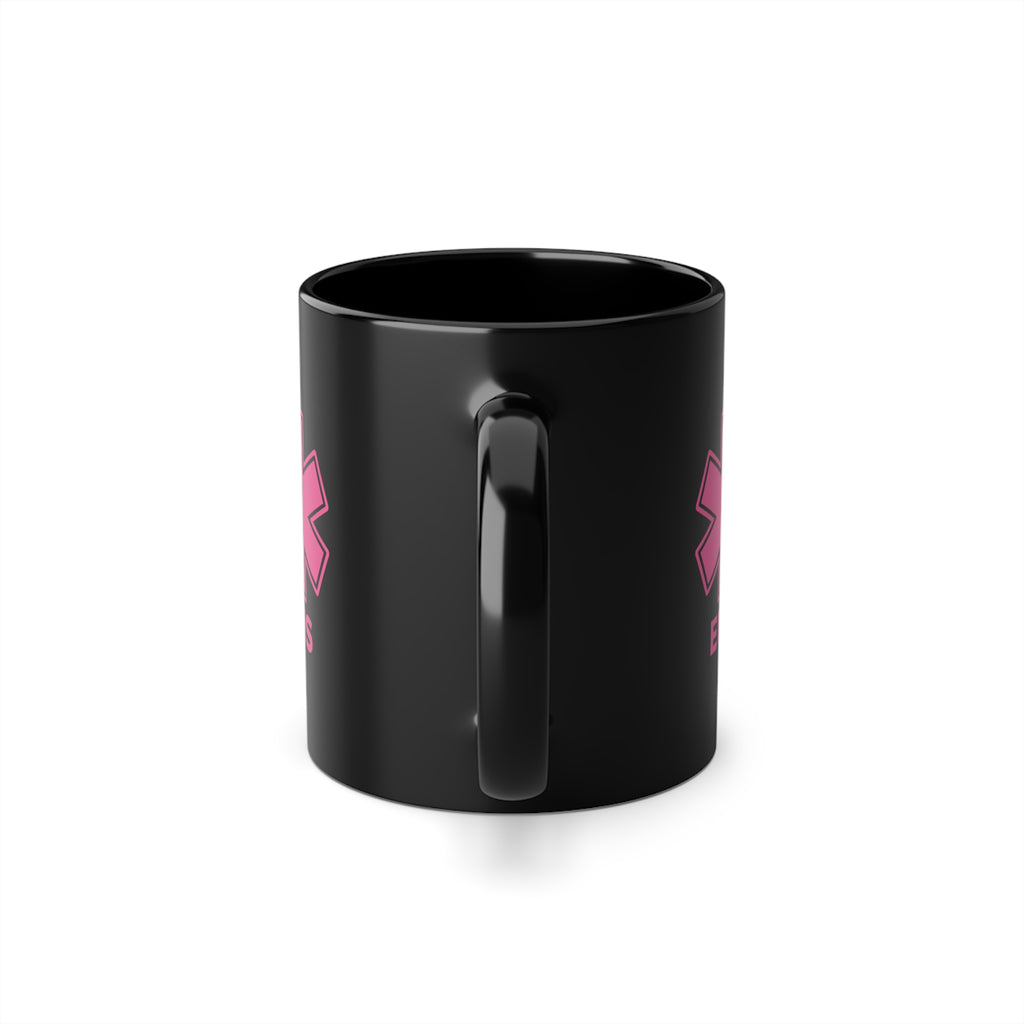 EMS Star of Life Black Coffee Mug – Pink Medical EMT 11oz