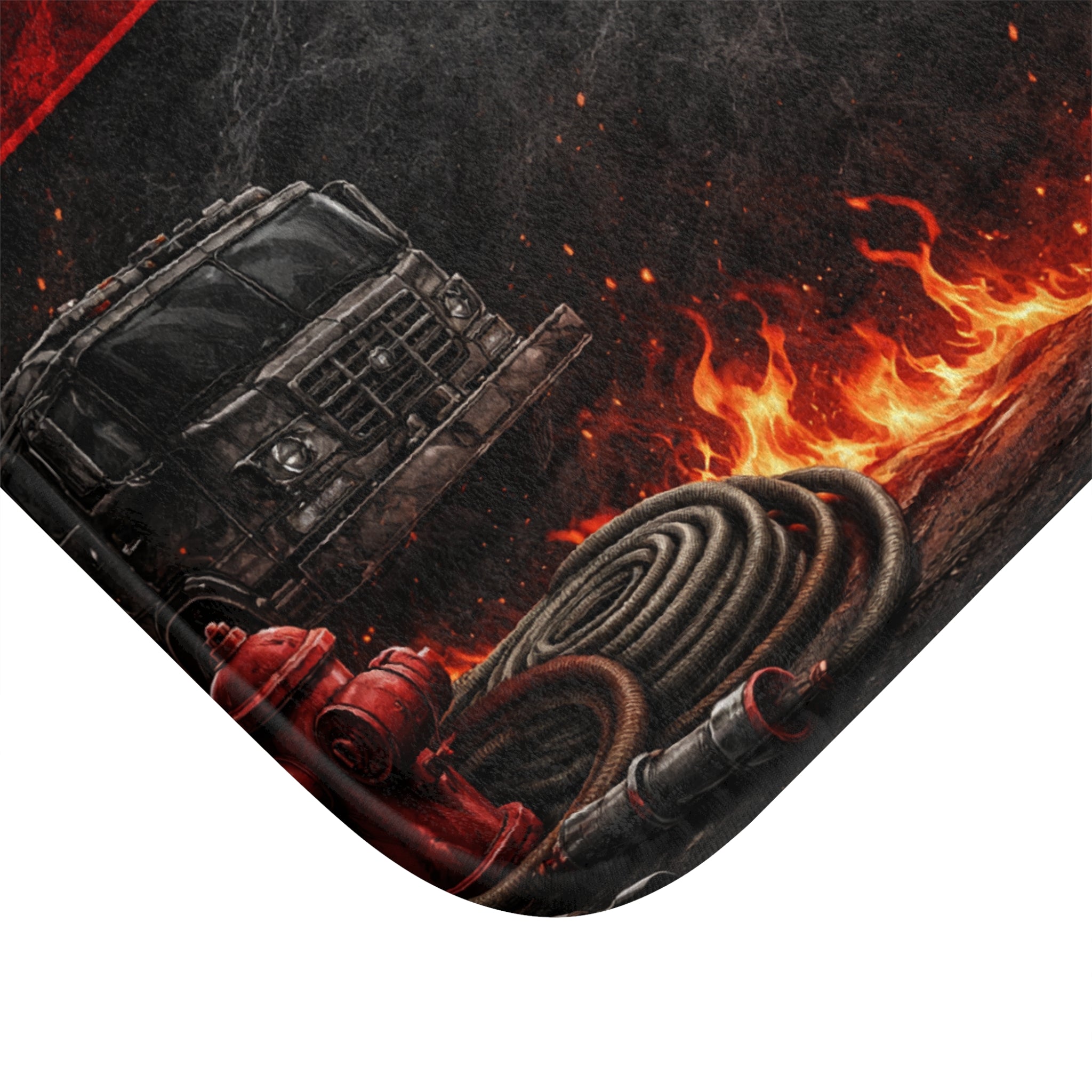 Firefighter Emblem Bath Mat