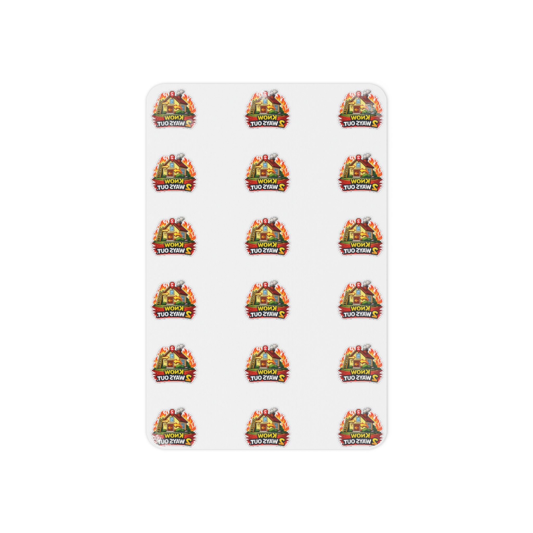 Fire Safety Temporary Tattoos - Know 2 Ways Out