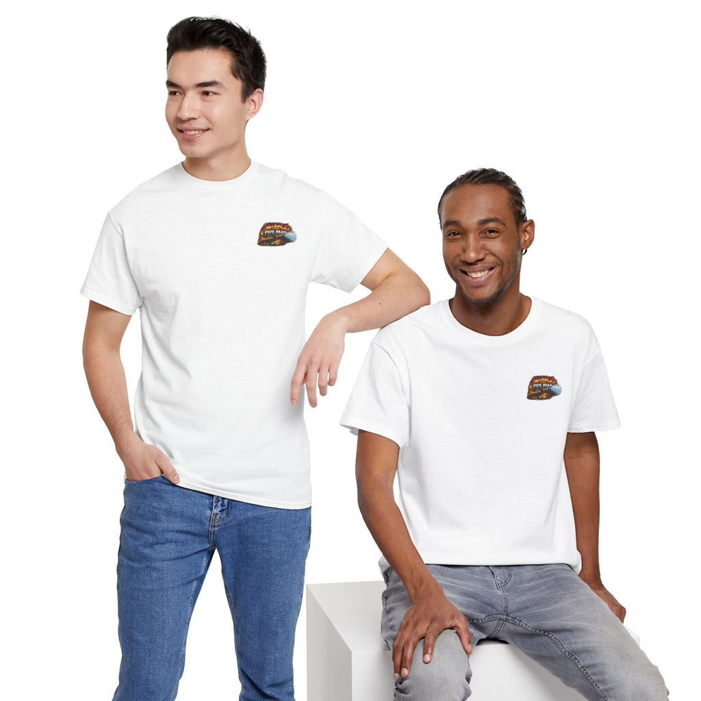 Pipe Man Graphic Tee — Funny Firefighter Design