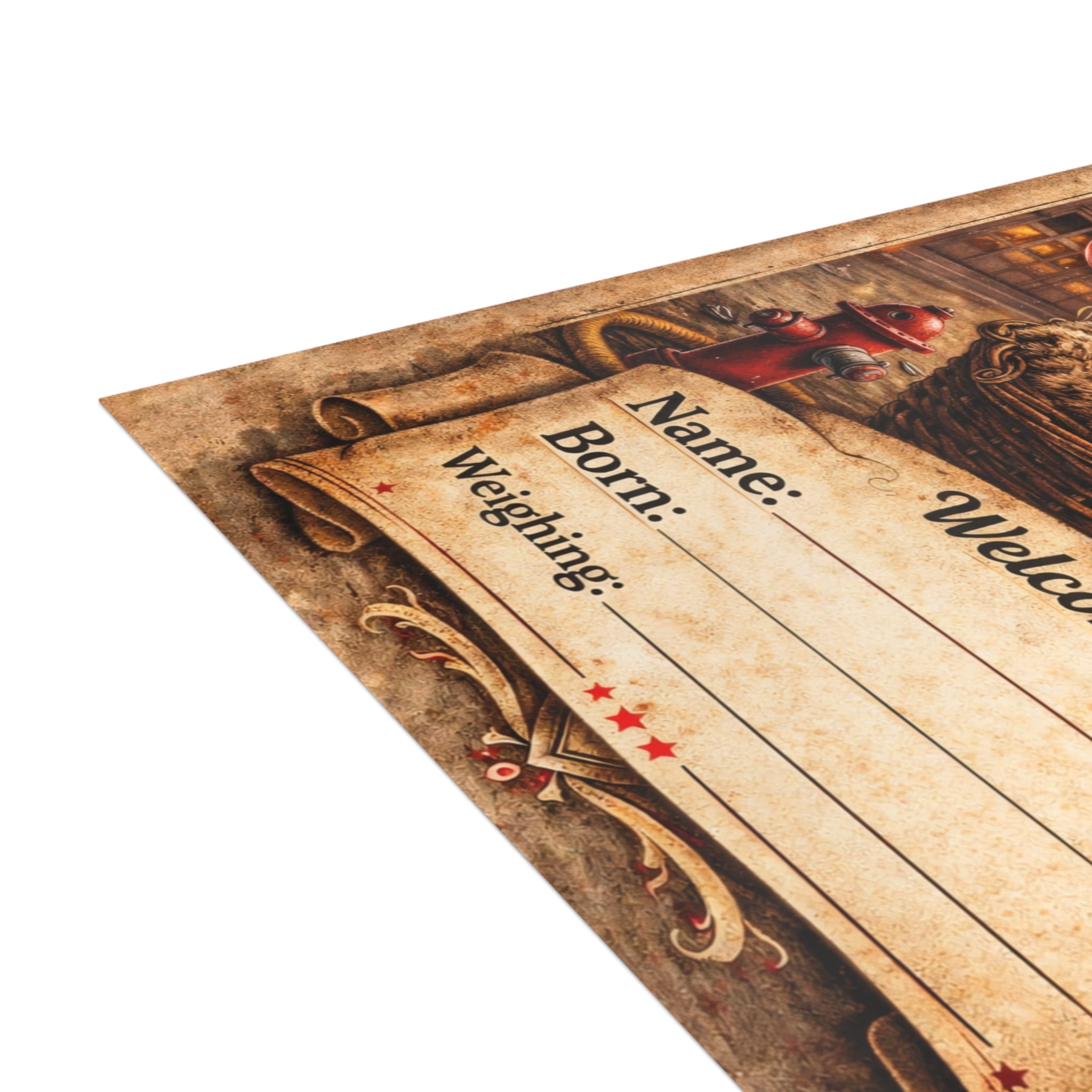 New recruit has Arrived- Baby Announcement card (envelopes included)