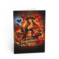 Valentine's Day Firefighter Greeting Card — 'Happy Valentine's Day!'