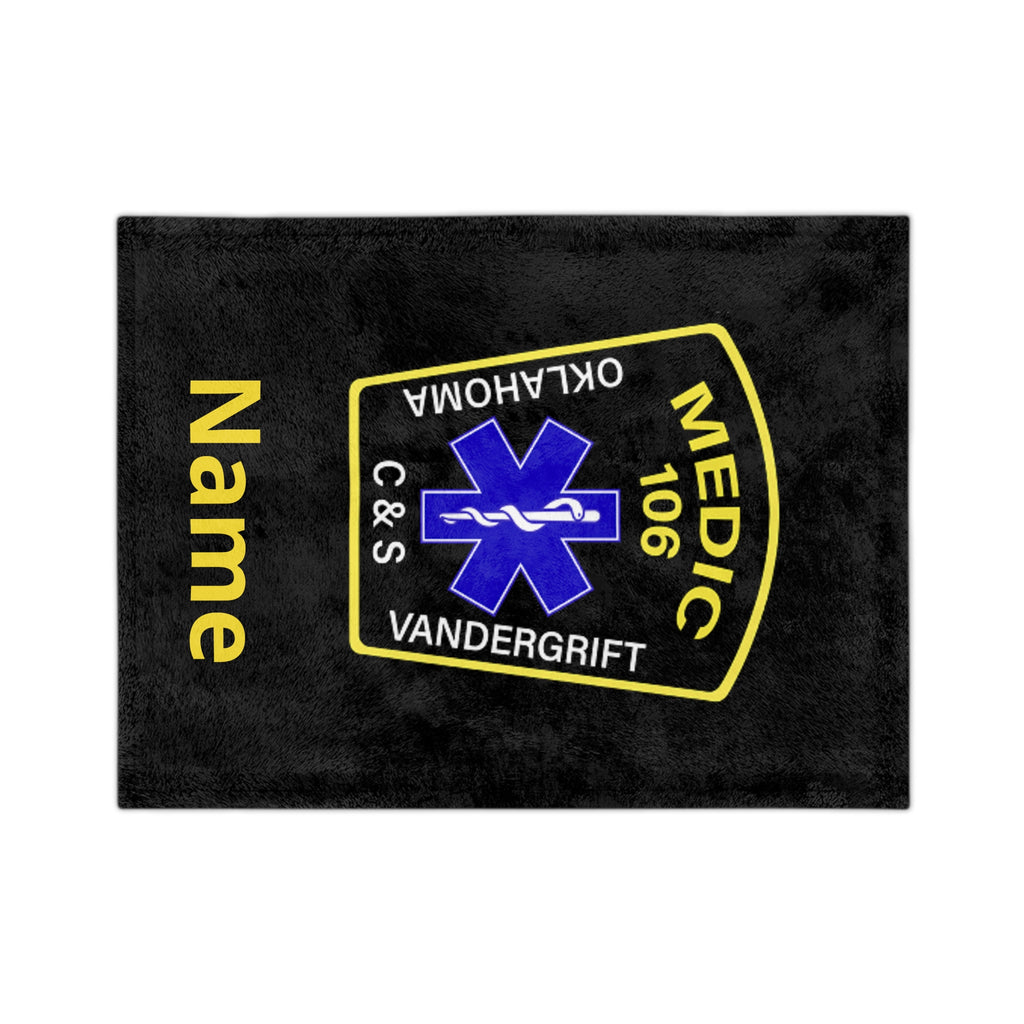 Medic Patch Microfiber Blanket — Personalized Medic 106 EMS Throw