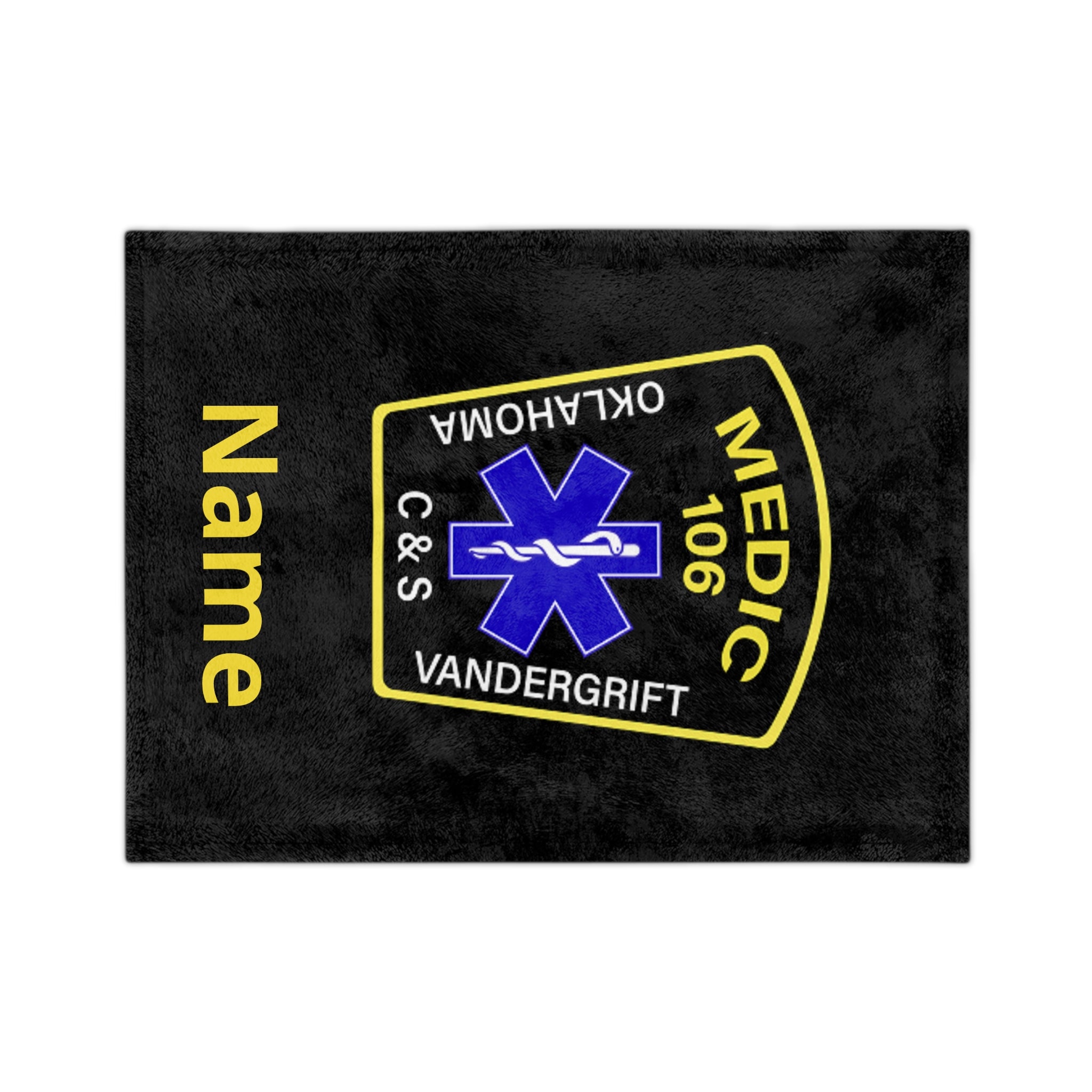 Medic Patch Microfiber Blanket — Personalized Medic 106 EMS Throw