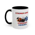 EMT Coffee Mug – ‘Stronger Heroes’ Medical Rescue Crew Accent Mug (11/15oz)