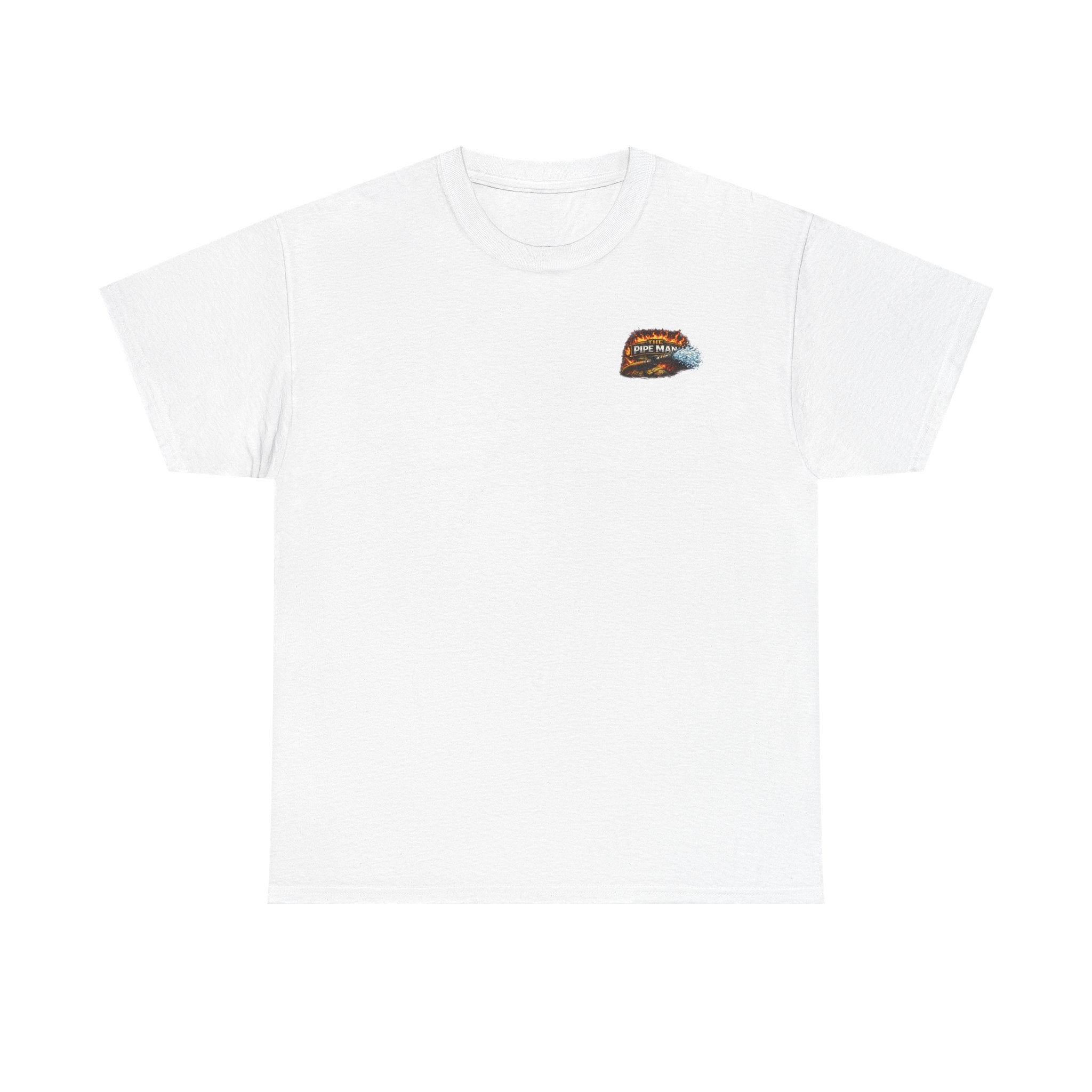 Pipe Man Graphic Tee — Funny Firefighter Design