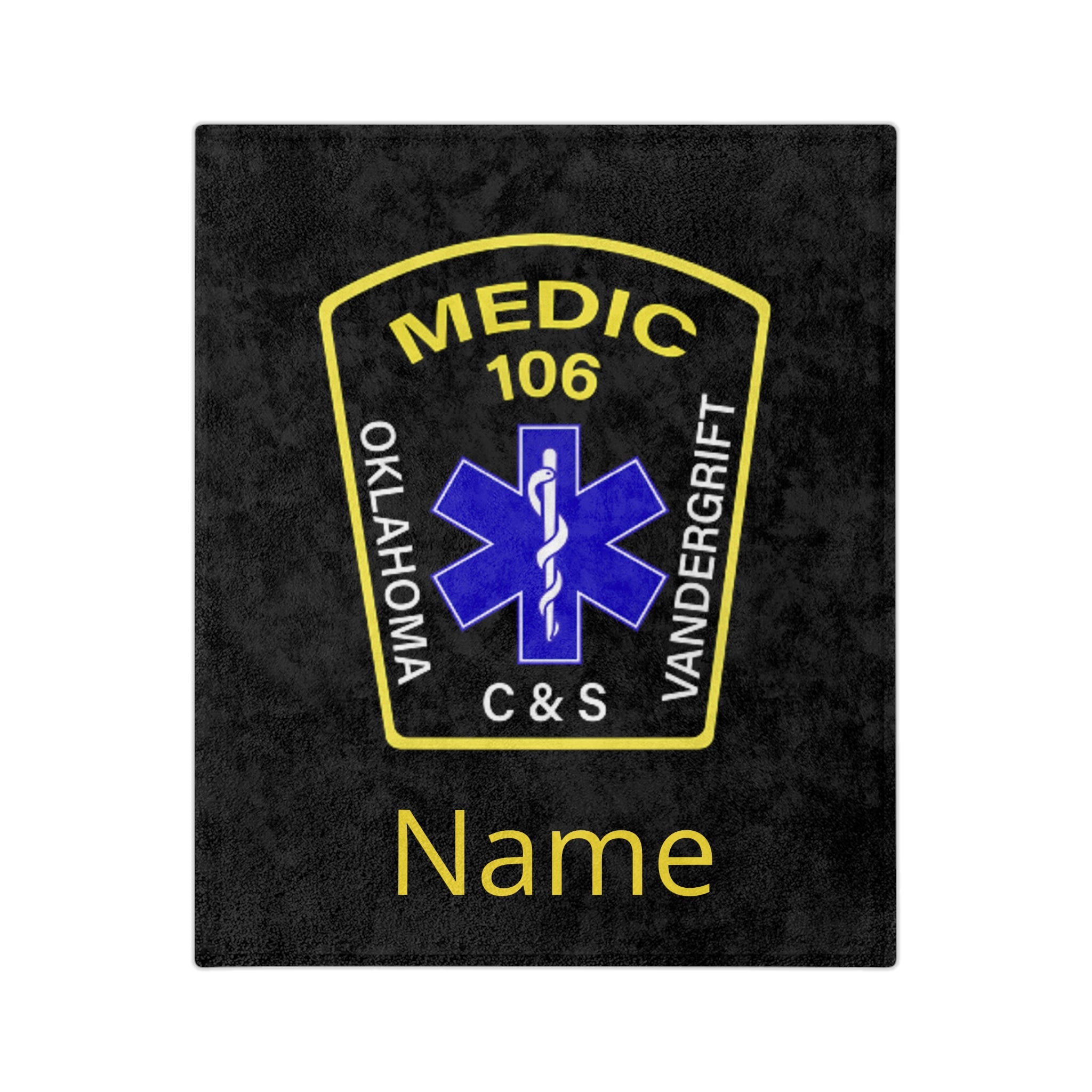 Medic Patch Microfiber Blanket — Personalized Medic 106 EMS Throw