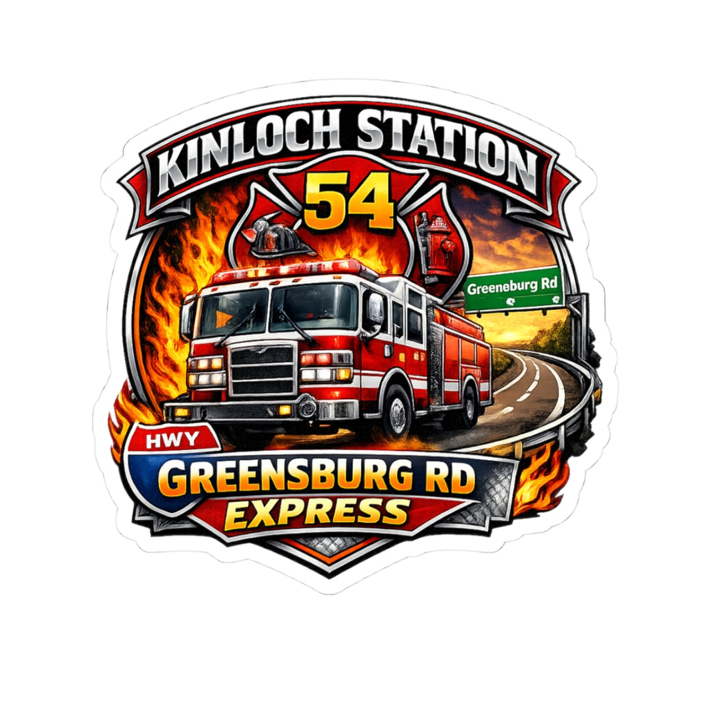"Kinloch Station 54 Greensburg Rd Express" sticker