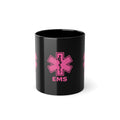 EMS Star of Life Black Coffee Mug – Pink Medical EMT 11oz