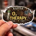 A Little O2 Therapy Sticker
