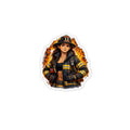 Badass Woman Firefighter magnet