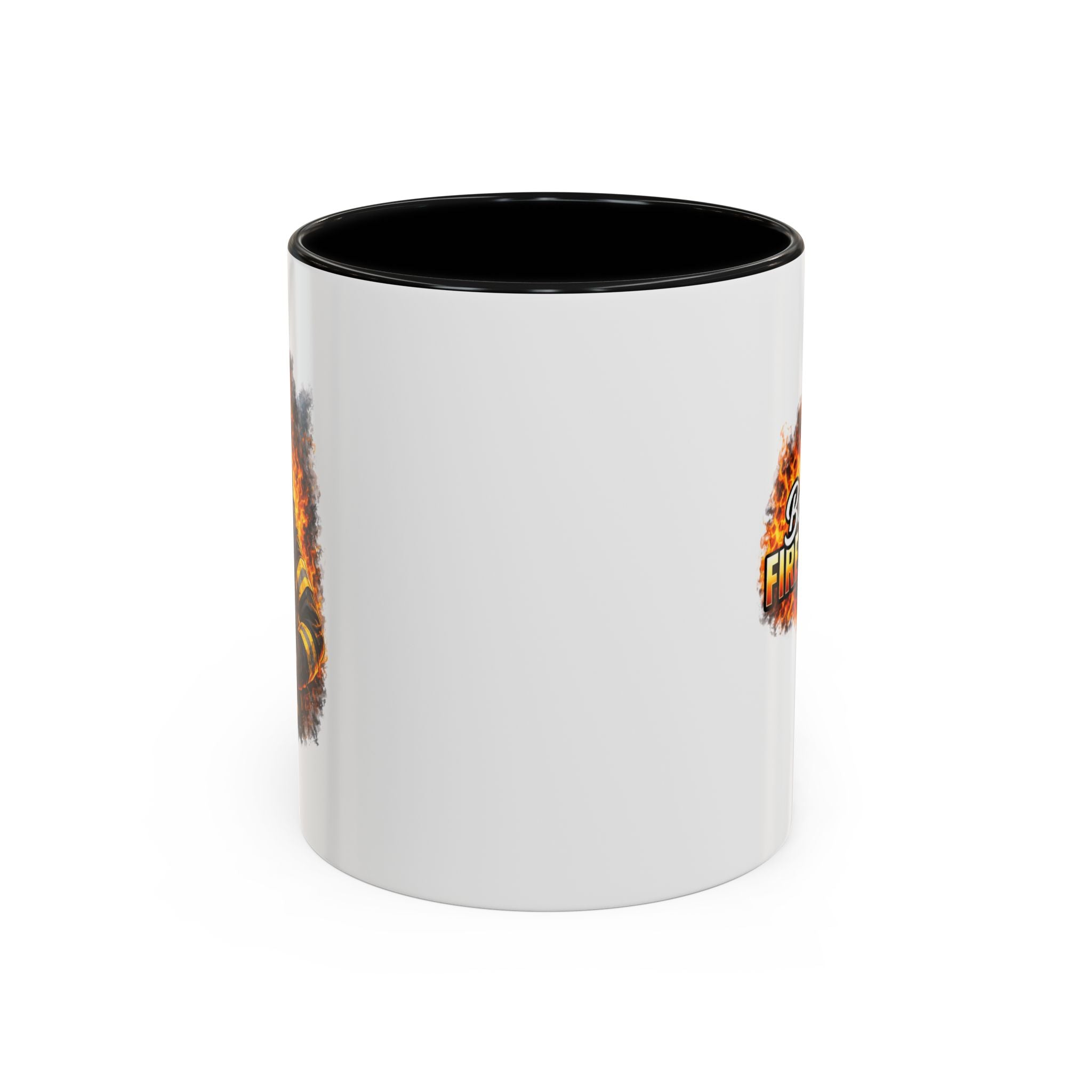 Bad Ass Firefighter Accent Coffee Mug — Firefighter Gift (11/15 oz)