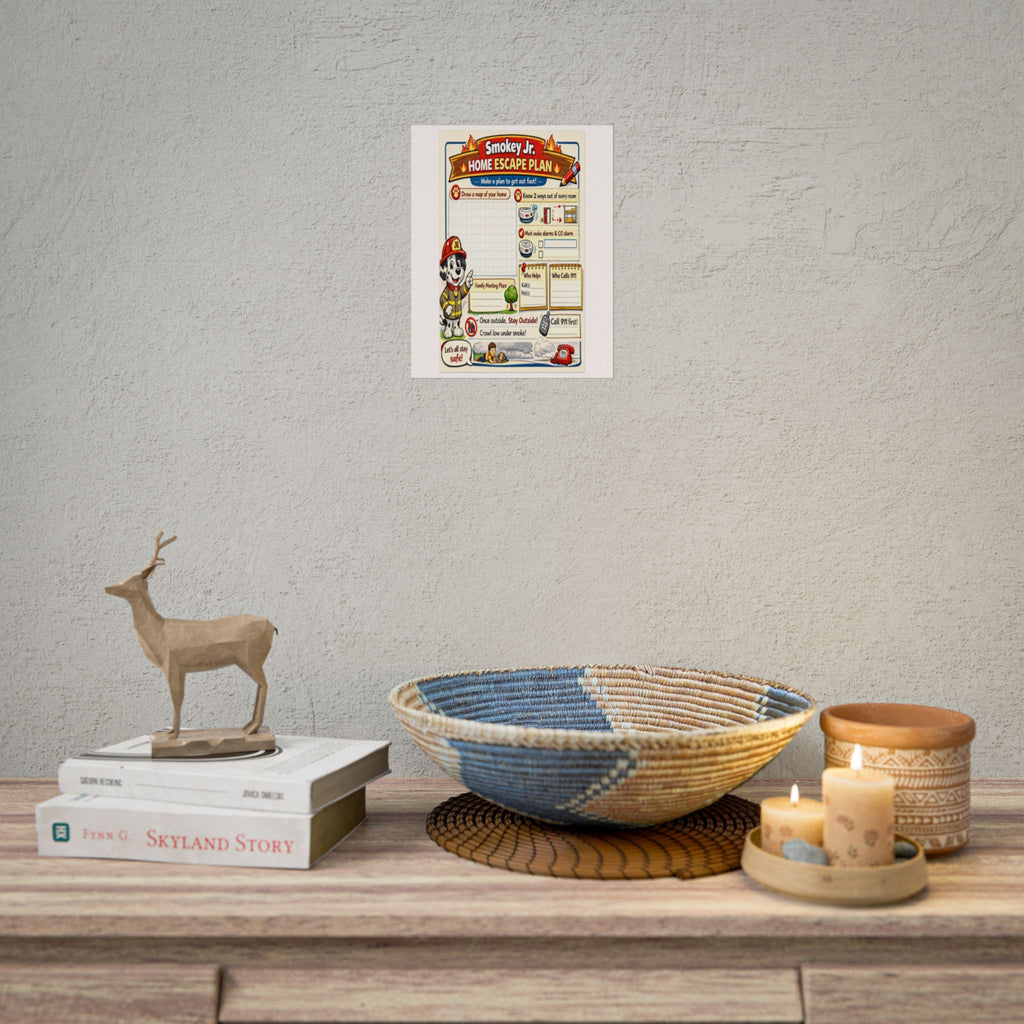 Fire Escape Safety Poster