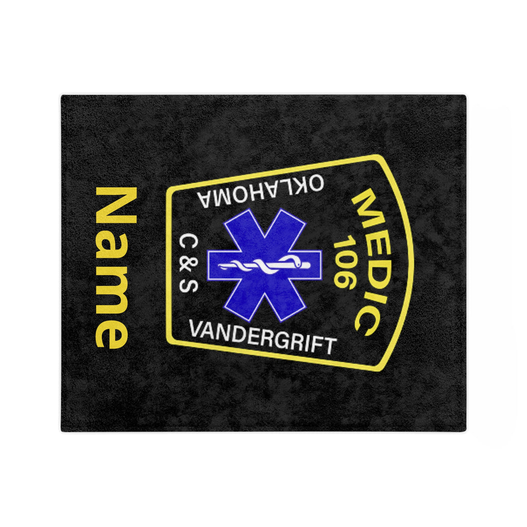Medic Patch Microfiber Blanket — Personalized Medic 106 EMS Throw