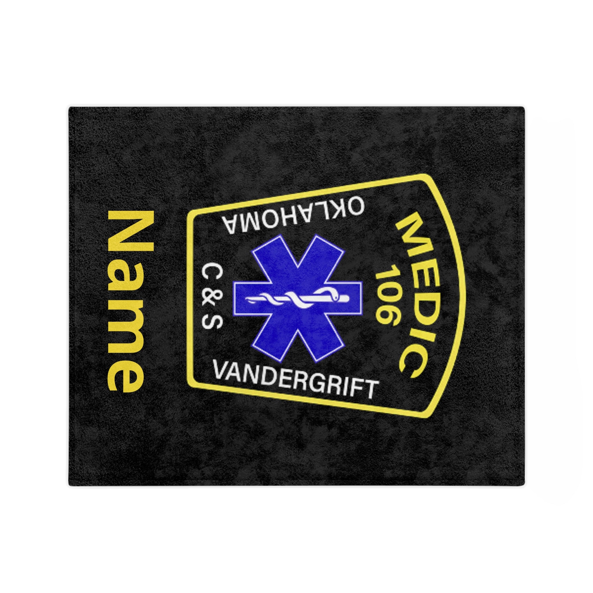 Medic Patch Microfiber Blanket — Personalized Medic 106 EMS Throw