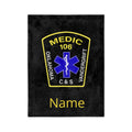 Medic Patch Microfiber Blanket — Personalized Medic 106 EMS Throw