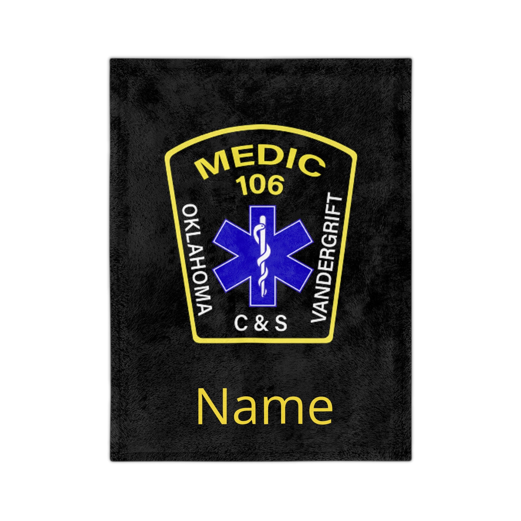 Medic Patch Microfiber Blanket — Personalized Medic 106 EMS Throw
