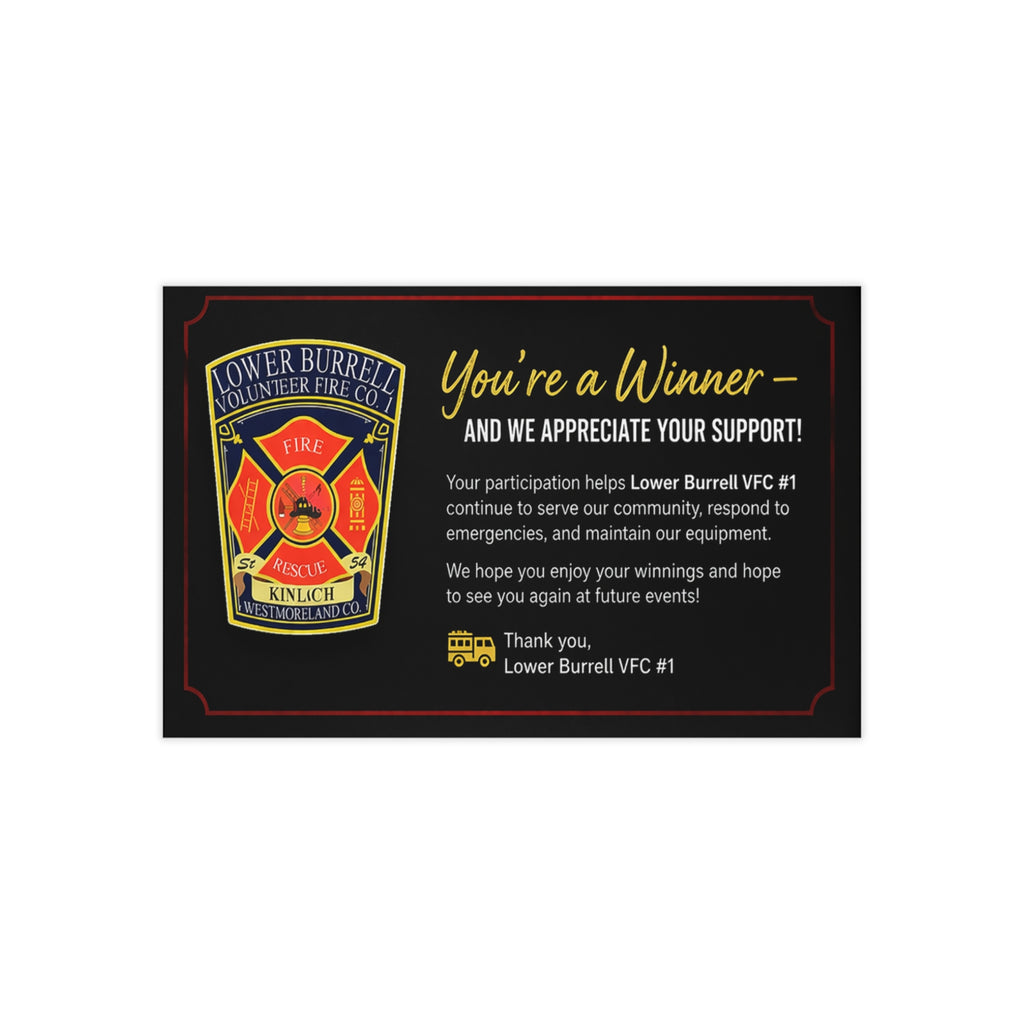 LBVFC#1 – 'Thank You & Congrats!' Support Card (100 pcs)