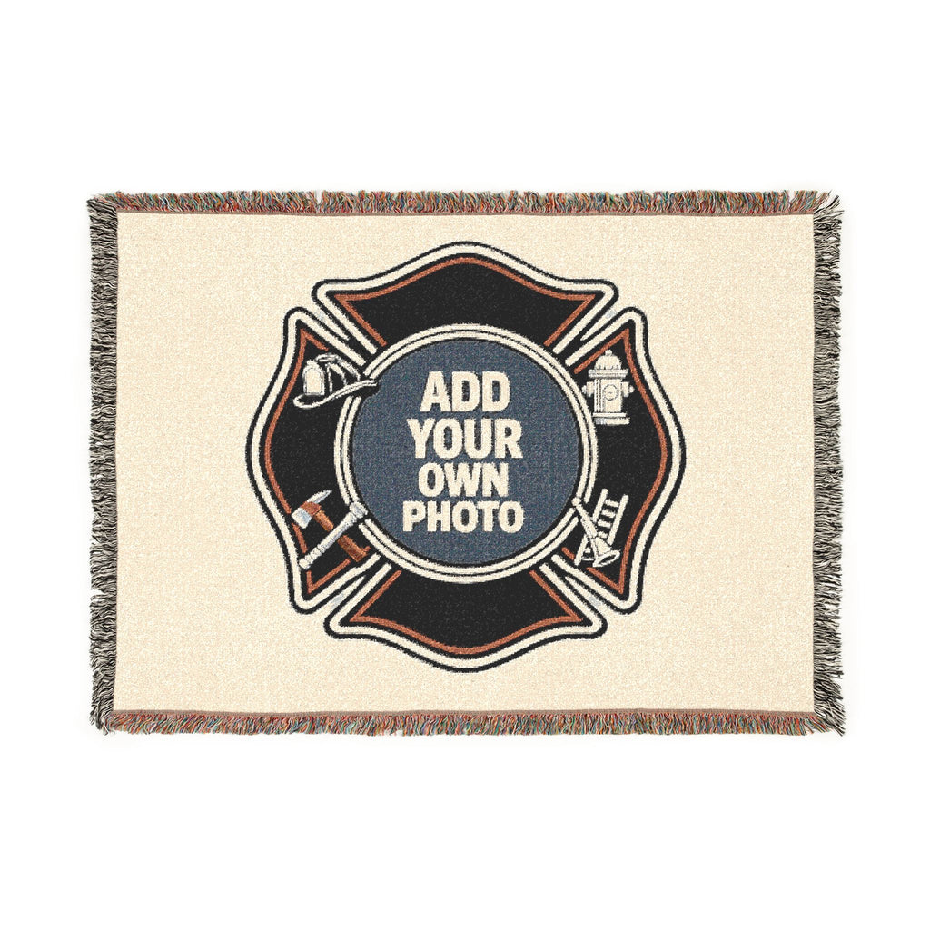 Custom Woven Blanket — Add Your Own Design Personalized Throw