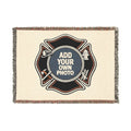 Custom Woven Blanket — Add Your Own Design Personalized Throw
