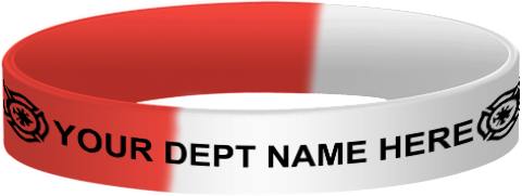 Custom Junior Fireman wristbands