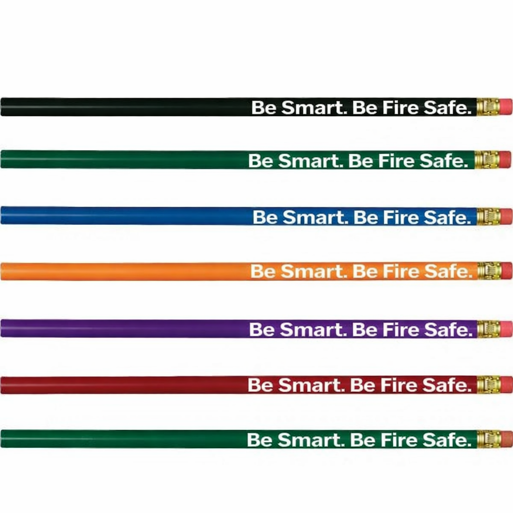Fire Safety Pencils – “Be Smart. Be Fire Safe.”
