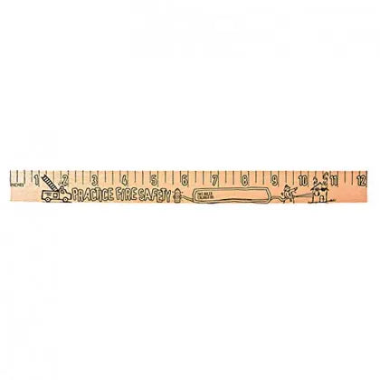 Fire Safety Color your own Wooden Ruler- 12"